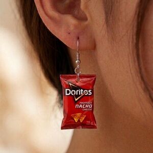 NWT Miniature Chip Bag Dangle Earrings - Handmade - Assorted Options
